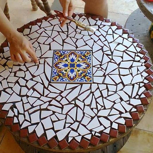 mosaico de onda