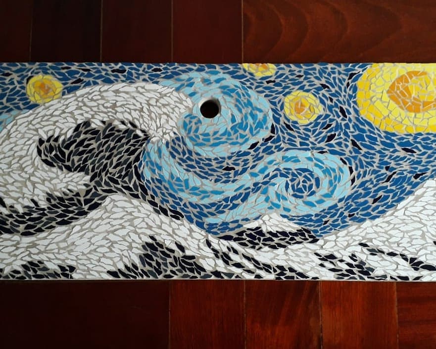 mosaico de onda